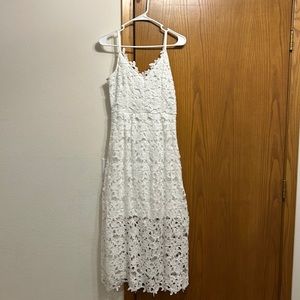 White lacy Medium summer dress NWT Mediun